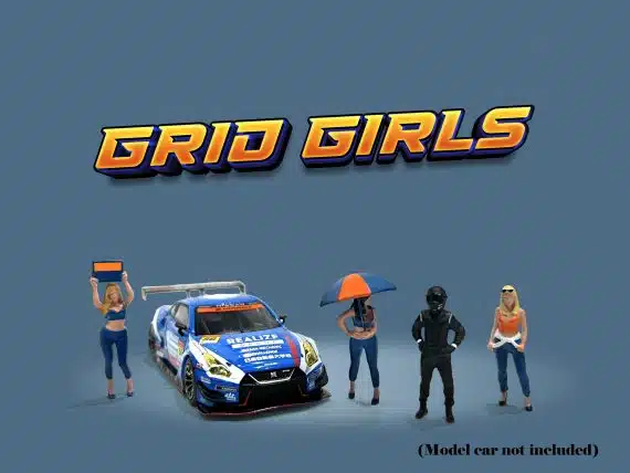 American Diorama 1/64 Figure Set: Grid Girls AD-2406