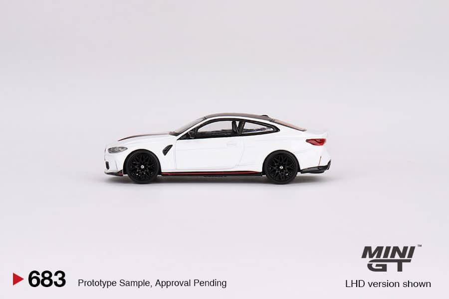MINI GT No.683 BMW M4 CSL Alpine White MGT00683