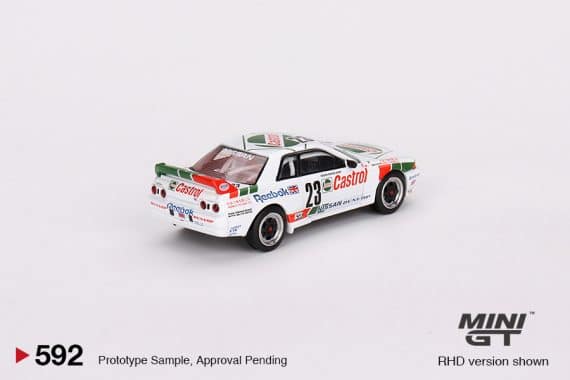 MINI GT No.592 Nissan Skyline GT-R (R32) Gr. A #23 1990 Macau Guia Race Winner MGT00592