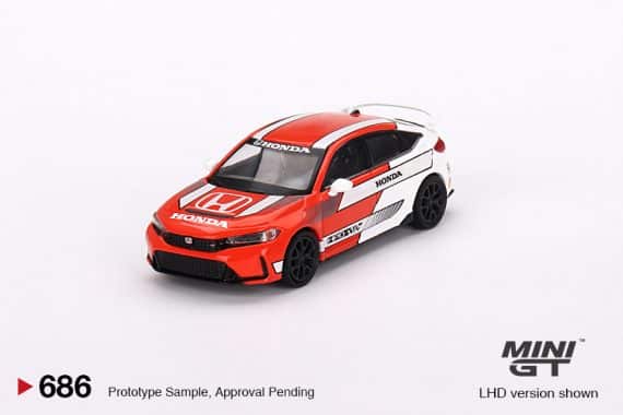 MINI GT No.686 Honda Civic Type 2023 Pace Car Red MGT00686