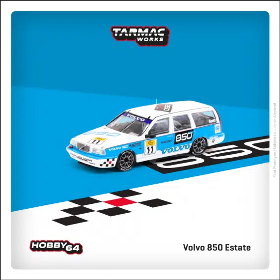 Tarmac Works 1/64 HOBBY64 Volvo 850 Estate Australian Super Touring Championship 1995 Tony Scott T64-039-95ASTC11