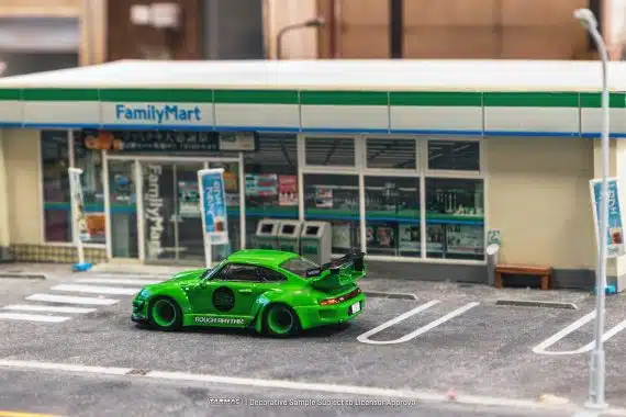 Tarmac Works 1/64 HOBBY64 RWB 993 Rough Rhythm Fuel Fest Student Driver T64-017-SD