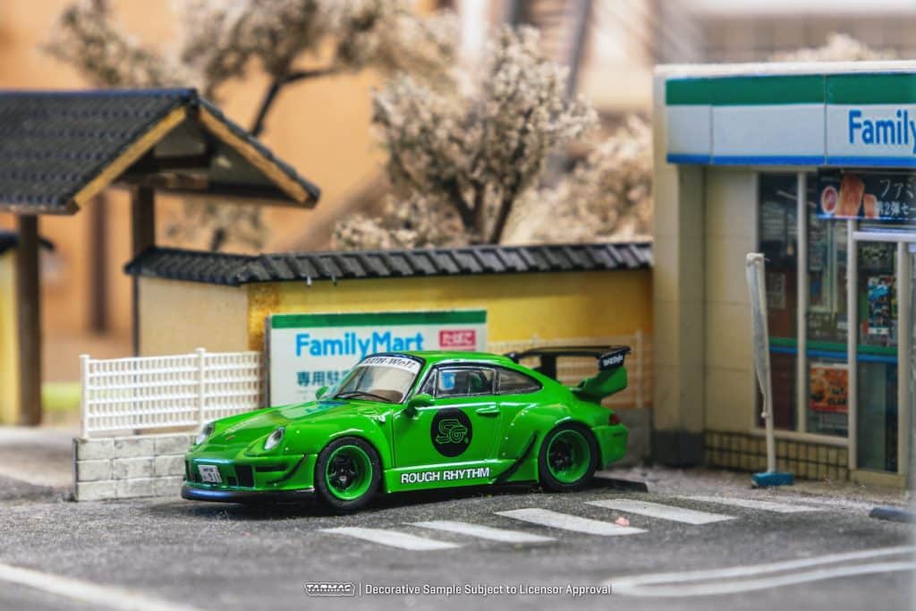 Tarmac Works 1/64 HOBBY64 RWB 993 Rough Rhythm Fuel Fest Student Driver T64-017-SD