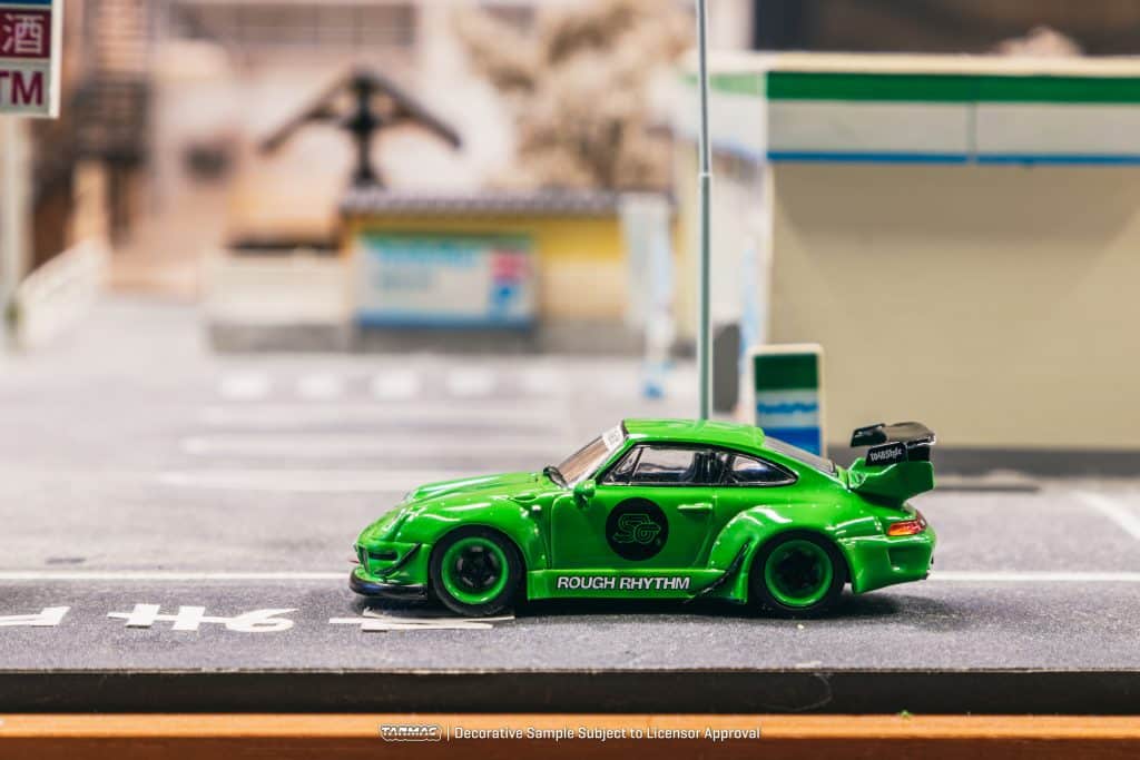 Tarmac Works 1/64 HOBBY64 RWB 993 Rough Rhythm Fuel Fest Student Driver T64-017-SD