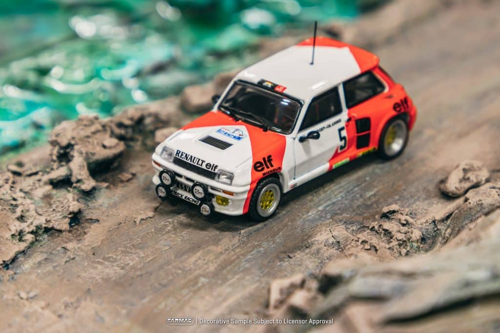 Tarmac Works 1/64 HOBBY64 Renault 5 Turbo Rallye du Var 1982 Alain Prost / Jean-Marc Andrié T64-TL060-82RDV05