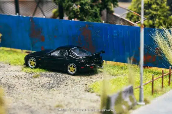 Tarmac Works 1/64 GLOBAL64 Mazda RX-7 FD3S Mazdaspeed A-Spec Brilliant Black T64G-012-BK