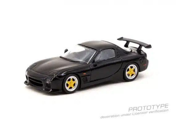 Tarmac Works 1/64 GLOBAL64 Mazda RX-7 FD3S Mazdaspeed A-Spec Brilliant Black T64G-012-BK