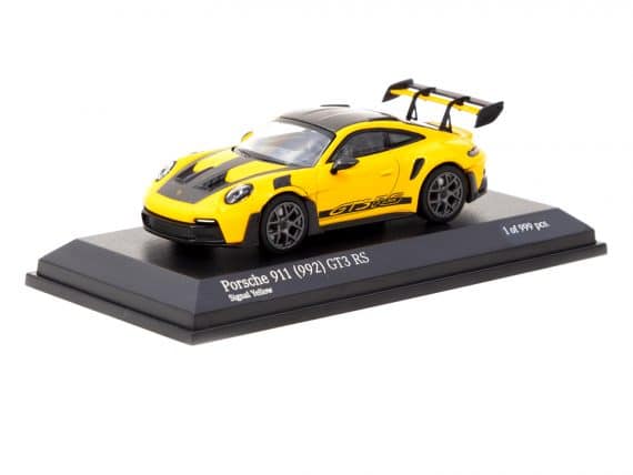 MINICHAMPS 1/64 COLLAB64 Tarmac Works Porsche 911 (992) GT3 RS Signal Yellow T64MC-005-YL