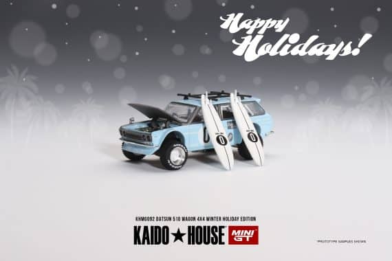 MINI GT Datsun KAIDO 510 Wagon Kaido GT Surf Safari RS Winter Spec KHMG092