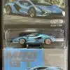 MINI GT No.573 Lamborghini Sián FKP 37 Blu Aegir LHD / USA Blister Packaging MGT00573-MJ