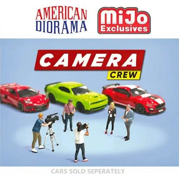 American Diorama 1/64 miJo Exclusives Camera Crew Limited Efition Diecast Metal AD-76526MJ