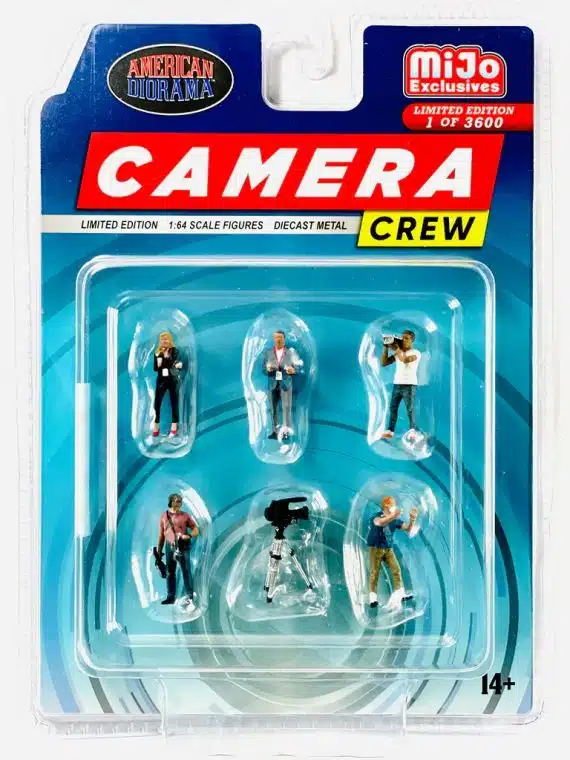 American Diorama 1/64 miJo Exclusives Camera Crew Limited Efition Diecast Metal AD-76526MJ