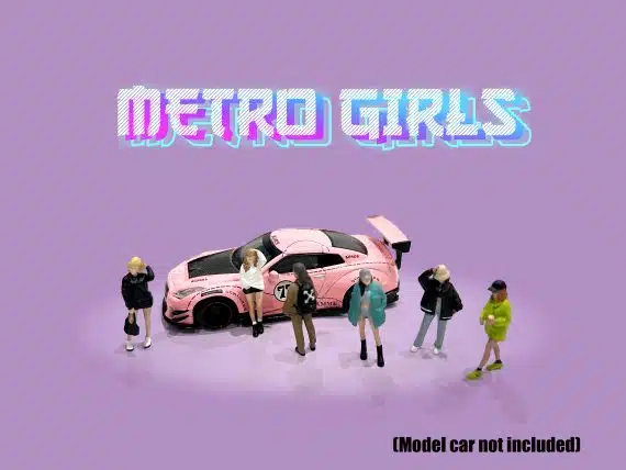American Diorama 1/64 Figure Set: Metro Girls AD-2408