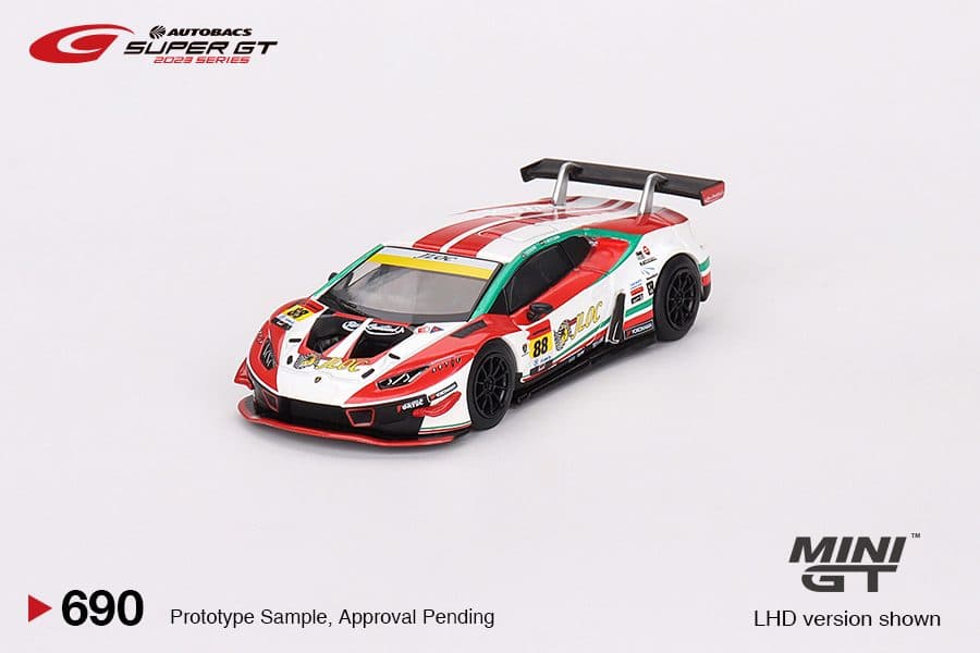 MINI GT No.690 Lamborghini Huracán GT3 EVO2 #88 "JLOC Lamborghini GT3" JLOC 2023 SUPER GT SERIES / SUPER GT Blister Packaging MGT00690