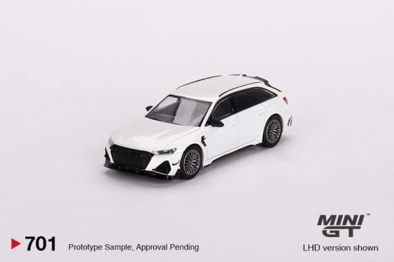 MINI GT No.701 Audi ABT RS6-R Glacier White Metallic MGT00701