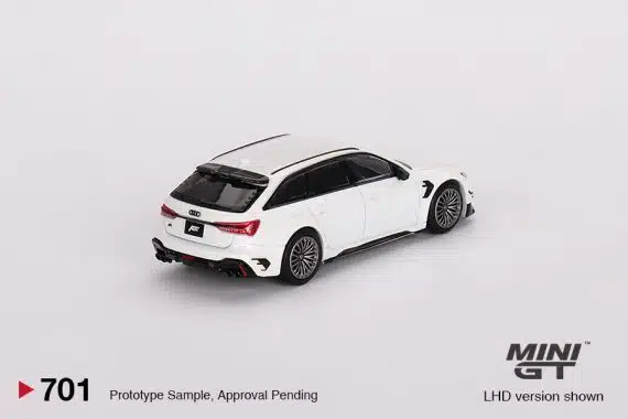 MINI GT No.701 Audi ABT RS6-R Glacier White Metallic MGT00701