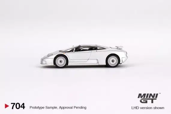 MINI GT No.704 Bugatti EB110 GT Grigio Chiaro MGT00704