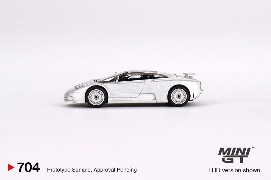 MINI GT No.704 Bugatti EB110 GT Grigio Chiaro MGT00704