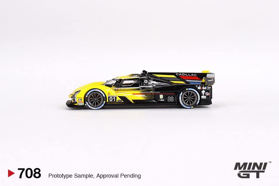 MINI GT No.708 Cadillac V-Series.R #01 Cadillac Racing 2023 IMSA Daytona 24 Hrs 3rd Place MGT00708