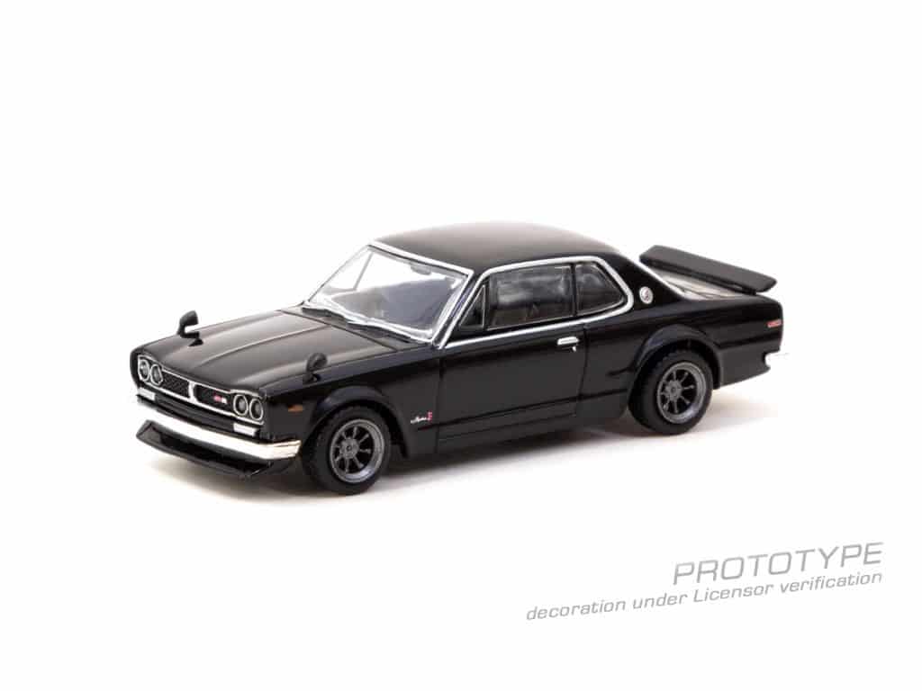 Tarmac Works 1/64 GLOBAL64 Nissan Skyline 2000 GT-R (KPGC10) Black T64G-043-BK