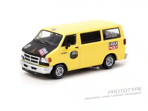 Tarmac Works 1/64 GLOBAL64 Dodge Van Yellow T64G-TL032-YL