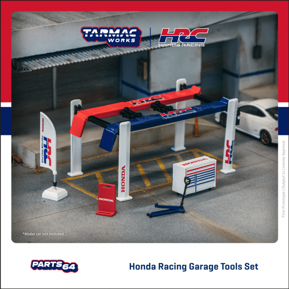Tarmac Works 1/64 PARTS64 Garage tools set Honda Racing T64A-TL001-HRC