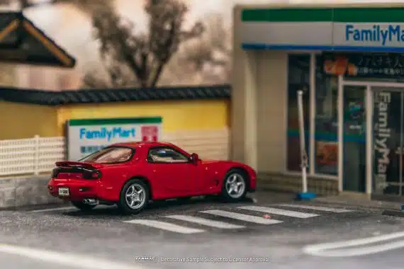 Tarmac Works 1/64 COLLAB64 Mazda RX-7 FD3S Red JC64-005-RD