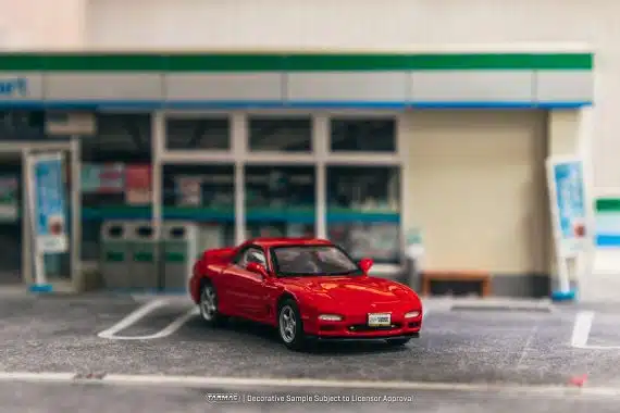 Tarmac Works 1/64 COLLAB64 Mazda RX-7 FD3S Red JC64-005-RD