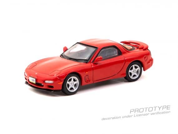 Tarmac Works 1/64 COLLAB64 Mazda RX-7 FD3S Red JC64-005-RD
