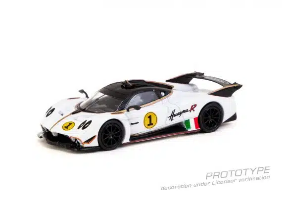 Tarmac Works 1/64 GLOBAL64 Pagani Huayra R Bianco Benny Lamley Special Edition T64G-TL035-WH