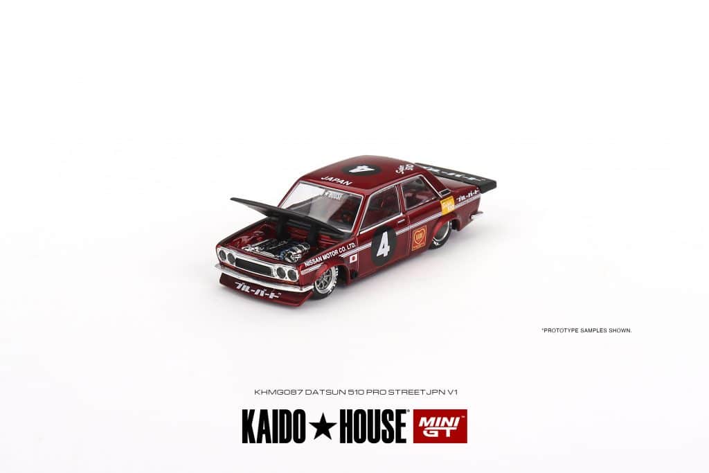 MINI GT KaidoHouse x MINI GT Datsun 510 Pro Street JPN V1 KHMG087