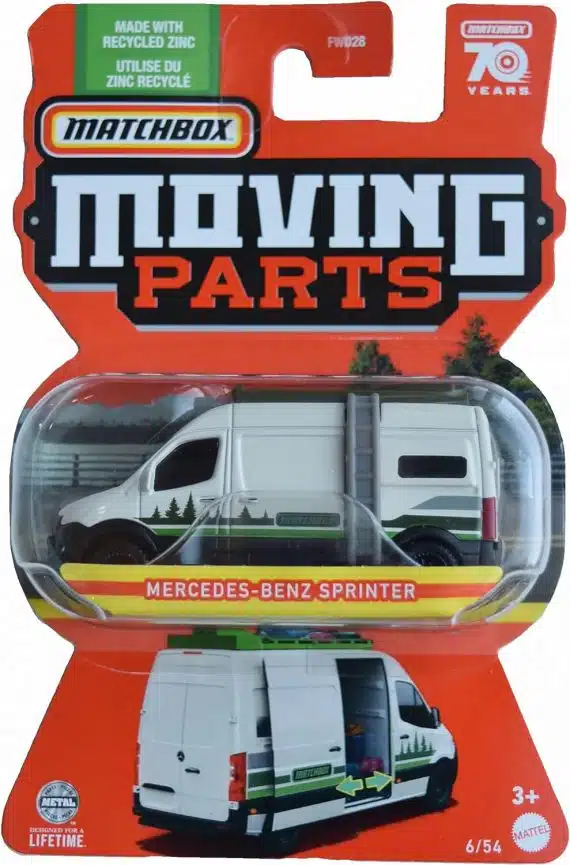 Matchbox 1/64 Moving Parts No.6 Mercedes-Benz Sprinter HLF91-4B10