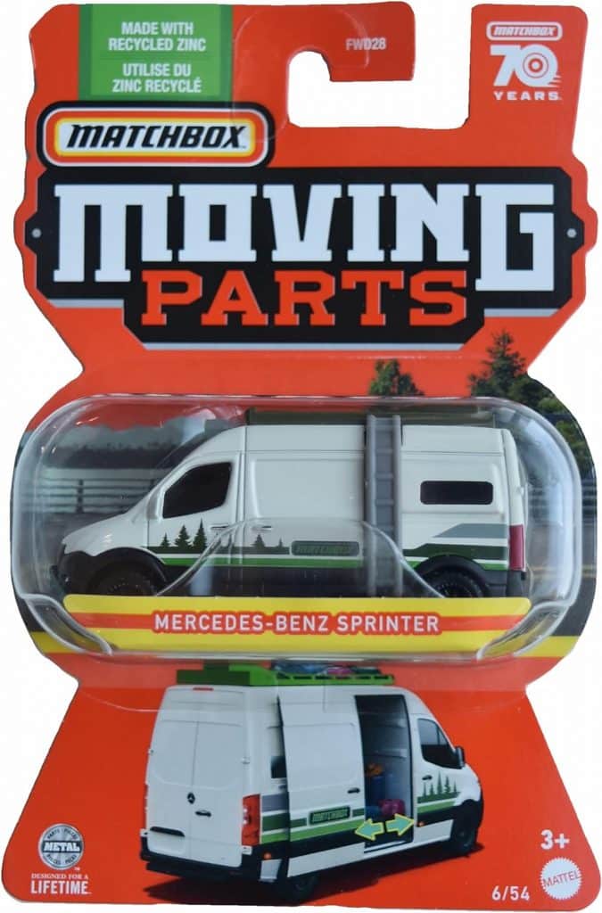 Matchbox 1/64 Moving Parts No.6 Mercedes-Benz Sprinter HLF91-4B10