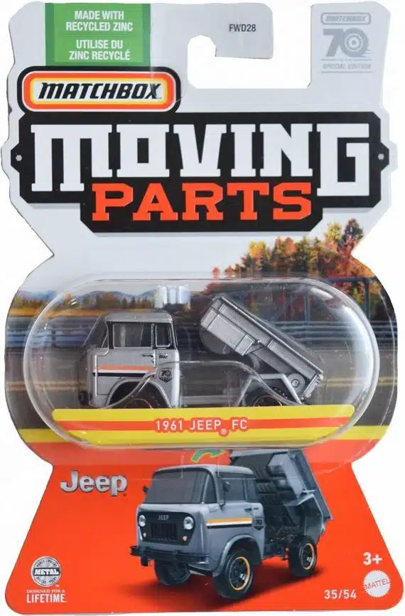 Matchbox 1/64 Moving Parts No.35 1961 Jeep FC HLG20-4B10