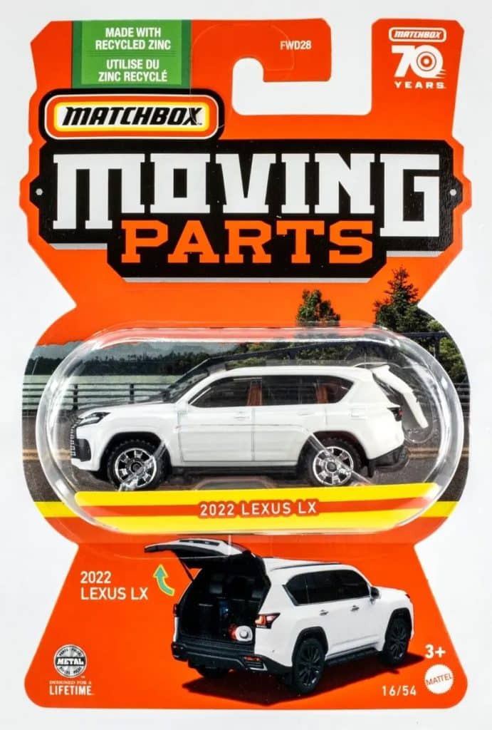 Matchbox 1/64 Moving Parts No.16 2022 Lexus LX HLG01-4B10
