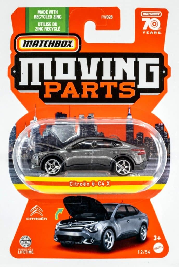 Matchbox 1/64 Moving Parts No.12 Citroen e-C4 X HLF97-4B10