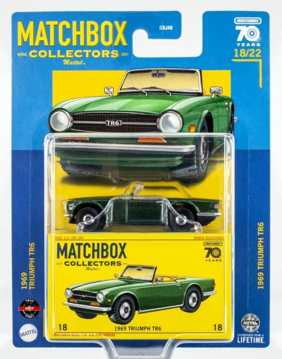 Matchbox 1/64 Collectors No.18 1969 Triumph TR6 HLJ63-LA10