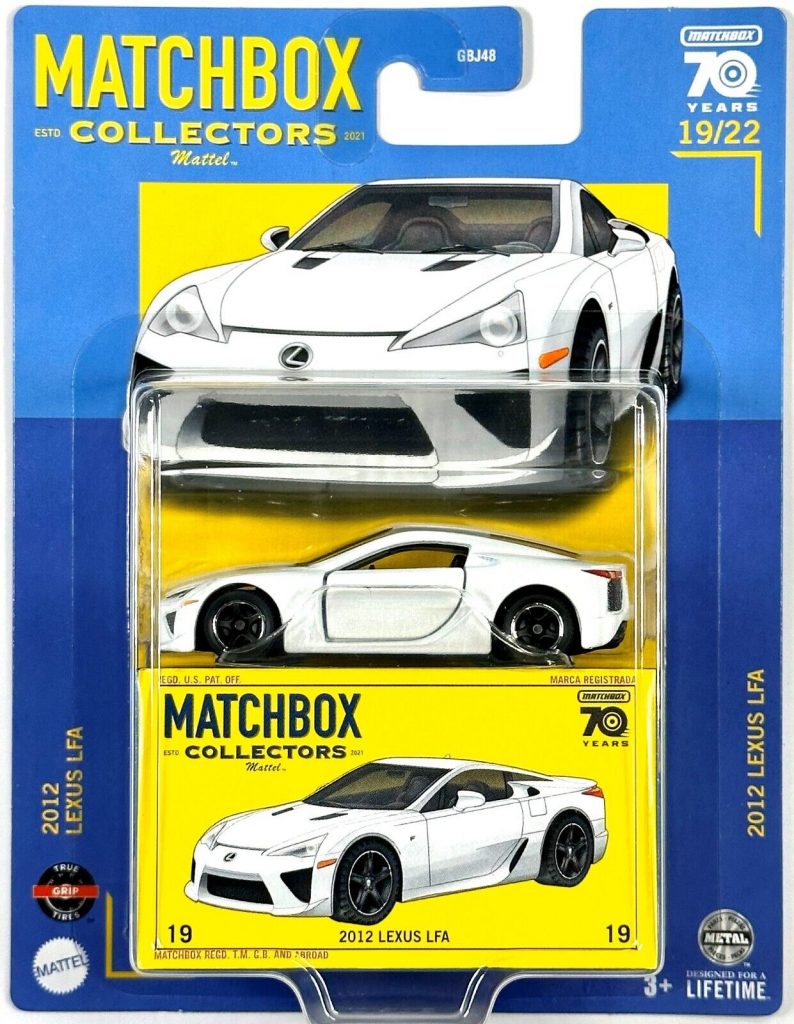 Matchbox 1/64 Collectors No.19 2012 Lexus LFA HLJ72-LA10 Diecast model cars