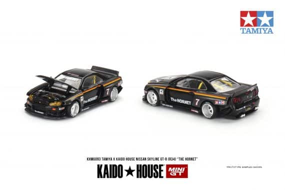 MINI GT No.093 Nissan Skyline GT-R (R34) Kaido Works Tamiya Hornet V1 KHMG093