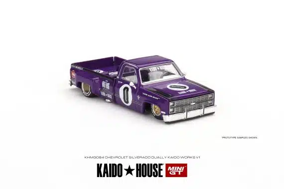 MINI GT No.084 Chevrolet Silverado Dually KAIDO V1 KHMG084 Diecast model cars (random chase cars)