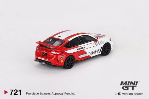 MINI GT No.721 Honda Civic Type R #2 2023 Pace Car White MGT00721