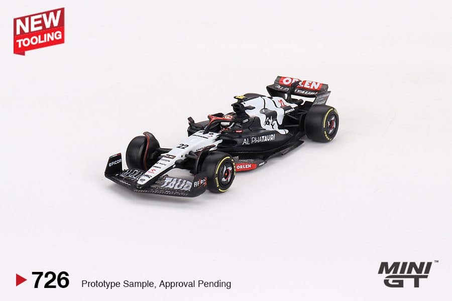 MINI GT No.726 AlphaTauri AT04 #22 Yuki Tsunoda 2023 F1 2023 Australian GP MGT00726 Diecast model cars