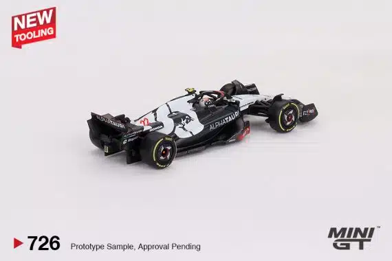 MINI GT No.726 AlphaTauri AT04 #22 Yuki Tsunoda 2023 F1 2023 Australian GP MGT00726 Diecast model cars