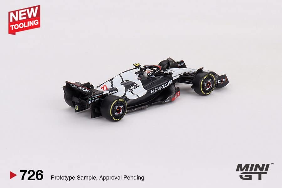 MINI GT No.726 AlphaTauri AT04 #22 Yuki Tsunoda 2023 F1 2023 Australian GP MGT00726 Diecast model cars