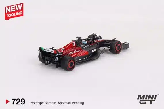 MINI GT No.729 Alfa Romeo C43 #77 Valtteri Bottas 2023 F1 2023 Australian GP MGT00729 Diecast model cars