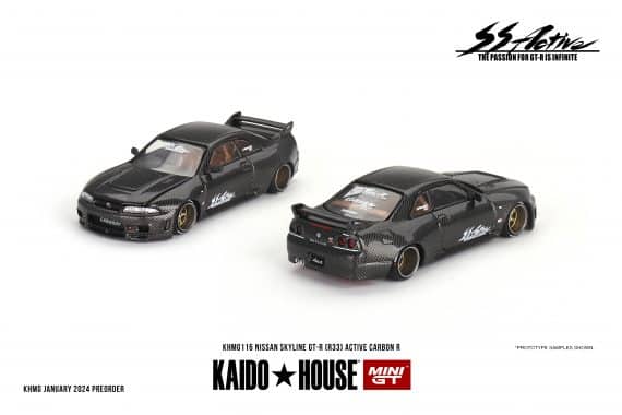 MINI GT No.116 Kaido House Nissan Skyline GT-R (R33) Active Carbon R KHMG116 Diecast model cars
