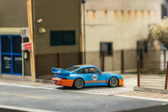 Tarmac Works 1/64 HOBBY64 993 Remastered By Gunther Werks Blue / Orange T64-TL054-BO