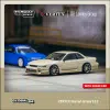 Tarmac Works 1/64 GLOBAL64 VERTEX Nissan Silvia S13 White / Gold T64G-025-WH