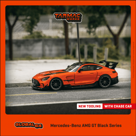 Tarmac Works 1/64 GLOBAL64 Mercedes-Benz AMG GT Black Series Orange T64G-042-OR