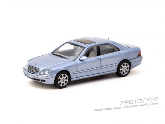 Tarmac Works 1/64 GLOBAL64 Mercedes-Benz S-Class Horizon Blue Metallic T64G-072-BL